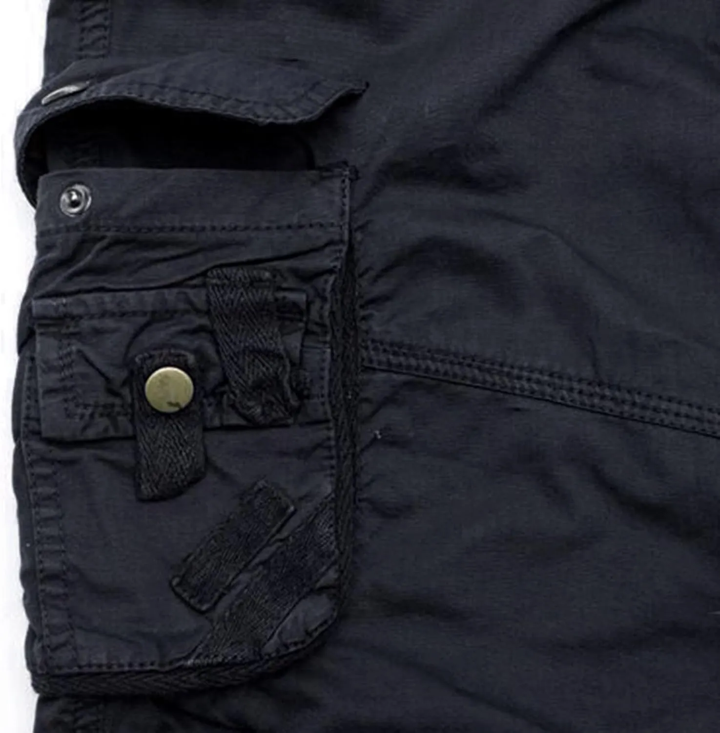 Mens Cargo Shorts Elastic Waist Cargo Shorts Relaxed Fit Multi Pockets Stretch Cotton Camo Cargo Shorts for Men