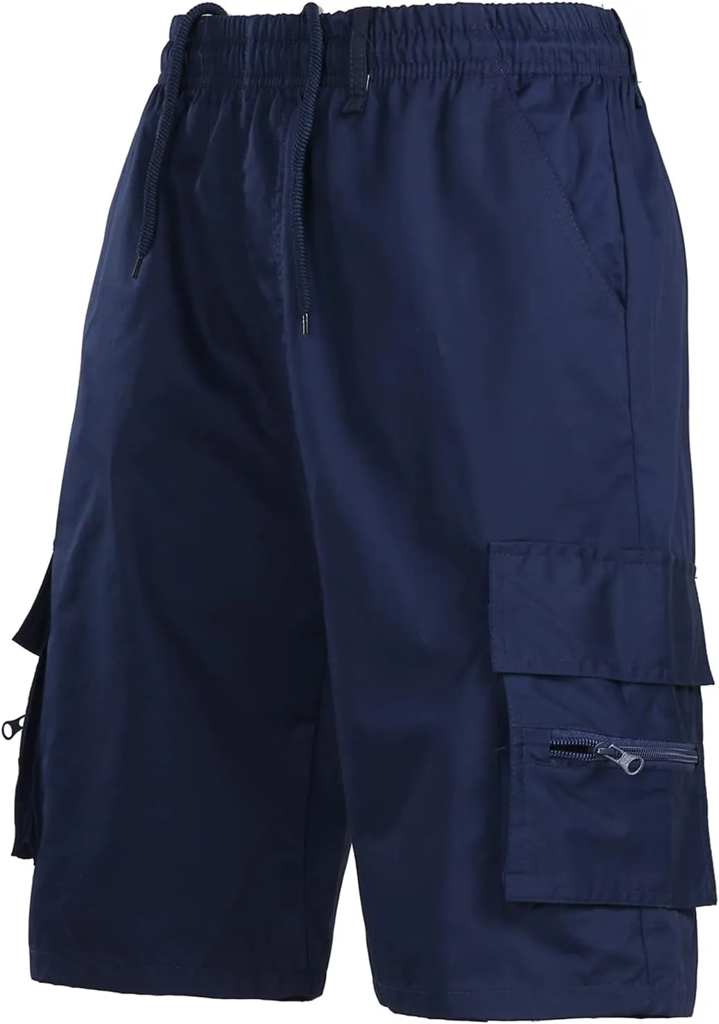 Mens Cargo Shorts Relaxed Fit Multi-Pocket Cargo Shorts Breathable Fishing Hiking Shorts