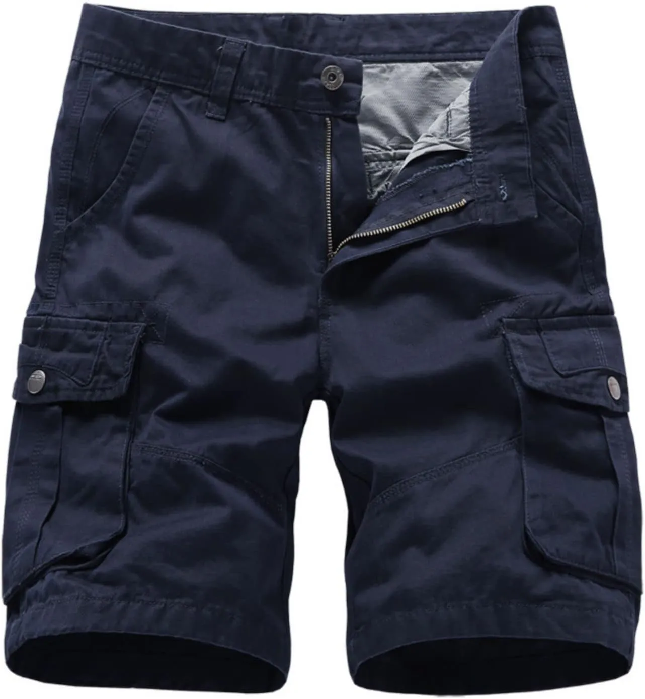 Mens Casual Lightweight Cargo Shorts with Multi Pockets Summer Outdoor Work Cargo Shorts