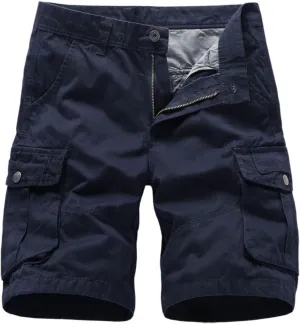 Mens Casual Lightweight Cargo Shorts with Multi Pockets Summer Outdoor Work Cargo Shorts