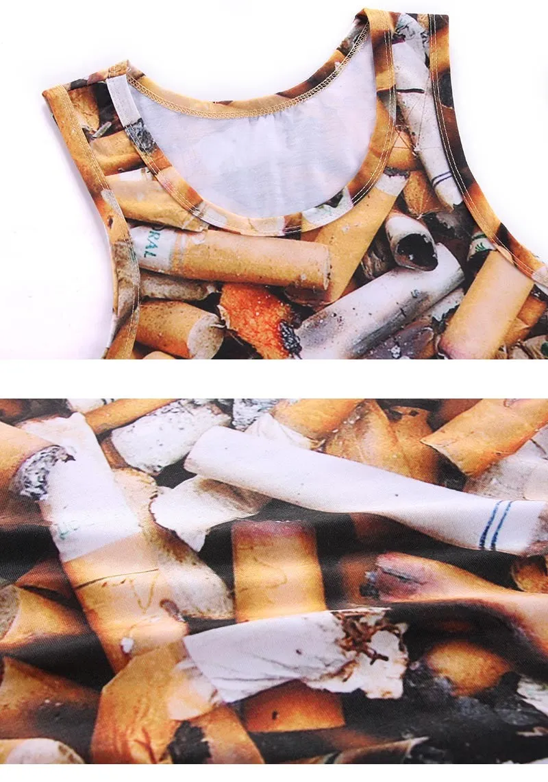 Men's Cigarette Butts Tank Tops