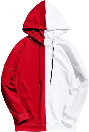 Men's Hooded Sweatshirt Slim Fit Hoodie Outwear Blouse Sweatshirt Long Sleeves Lightweight Hoodies for Men
