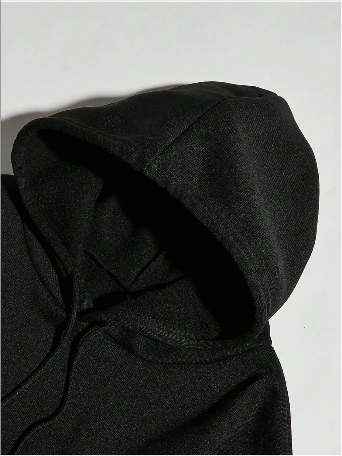 Men's Letter Graphic Oversized Hoodies Long Sleeve Drawstring Hoodie Pullovers Streetwear