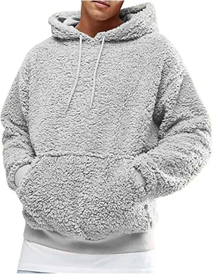 Mens Lightweight Hoodies Bundle Hoodie Long Sleeve Sweatshirt Jacket Plush Sweater Top Pullover Hoodie Men