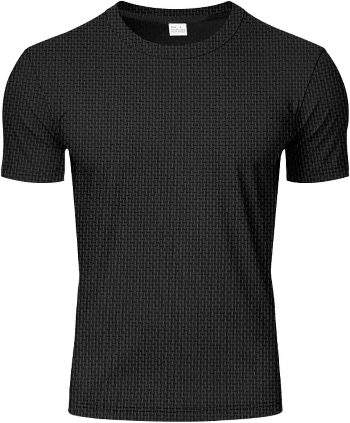 Men's Muscle T-Shirts Stretch Slim Short Sleeve Bodybuilding Gym Tees Thin Breathable Quick Dry Athletic Hipster Shirt