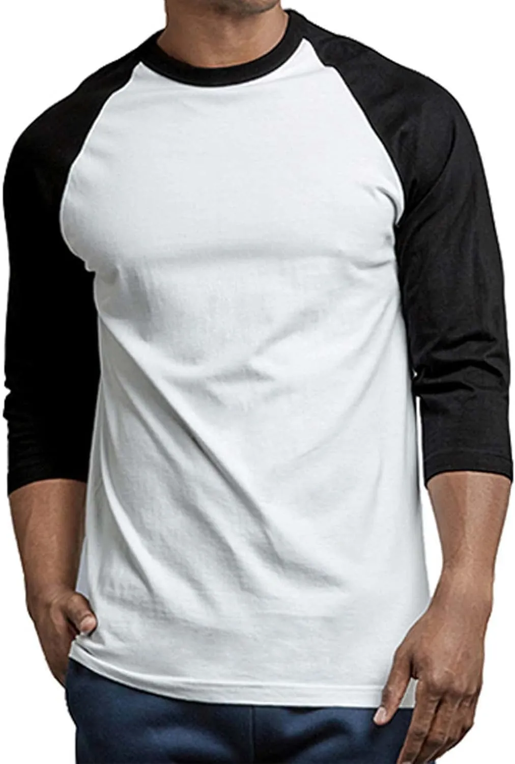 Men's Raglan Baseball Tee Shirt - Casual T-Shirts