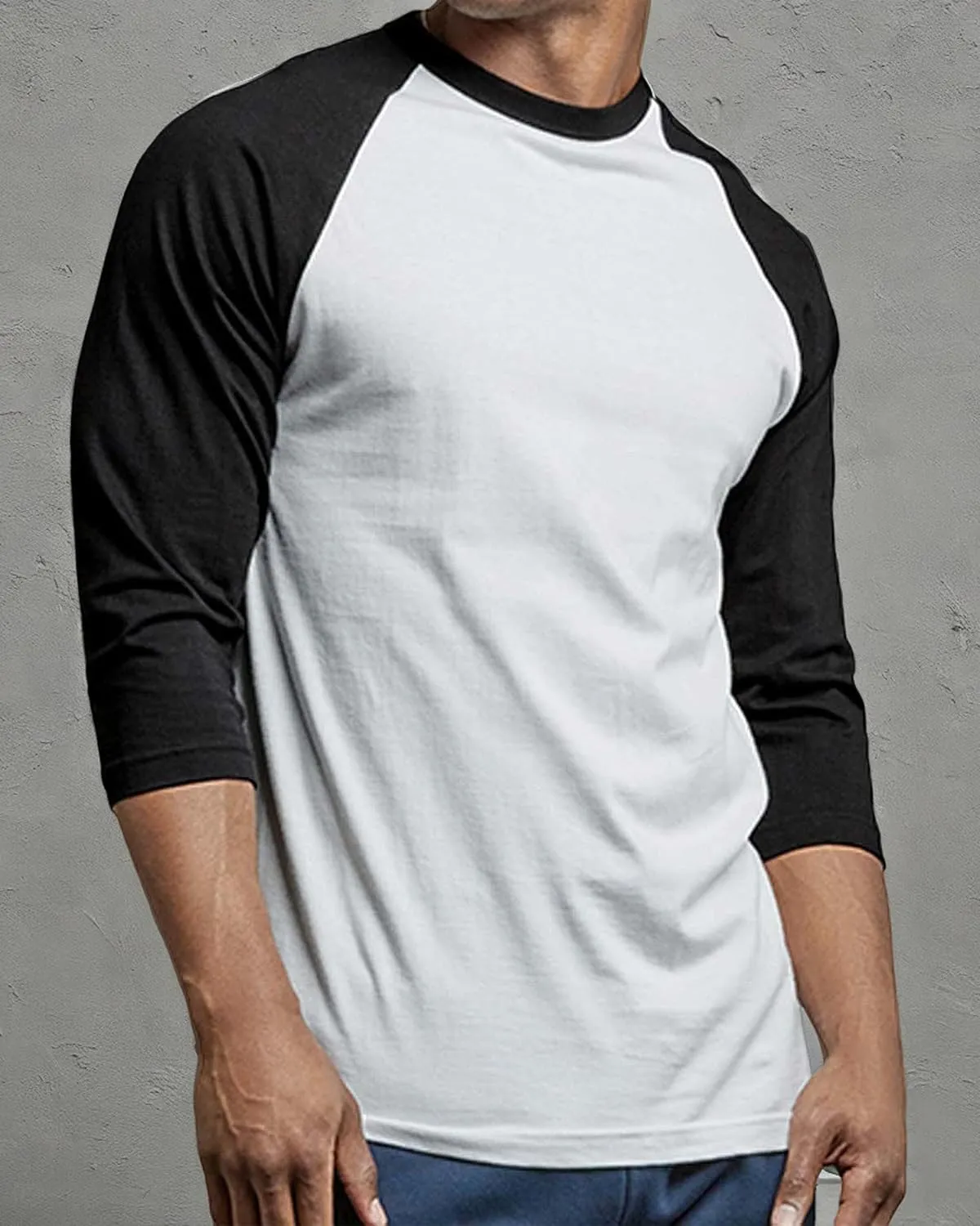 Men's Raglan Baseball Tee Shirt - Casual T-Shirts