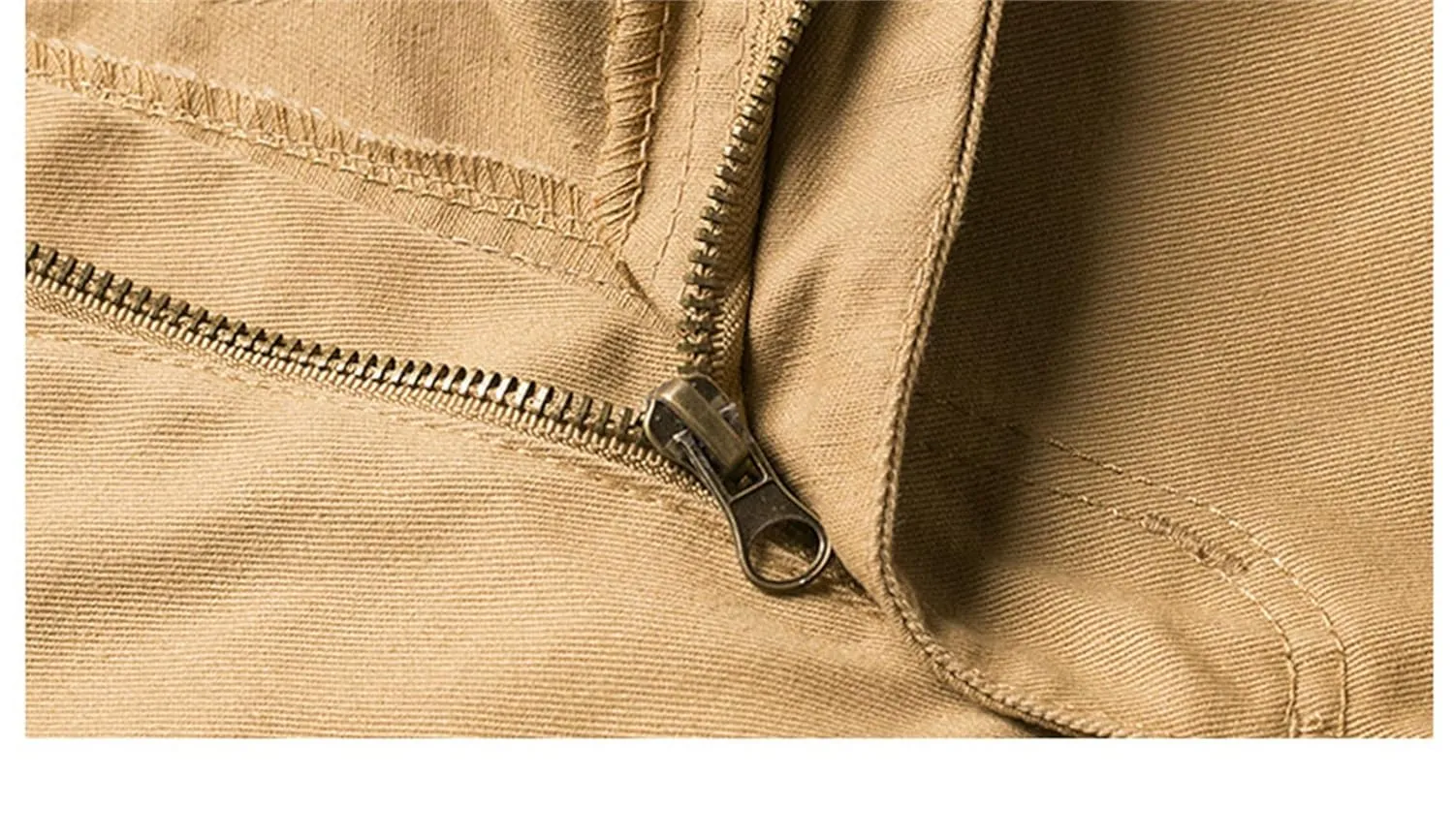 Mens Relaxed Fit Cargo Shorts Cotton Outdoor Multi-Pocket Work Casual Short Lightweight Twill Classic Short with No Belt (30,Khaki)