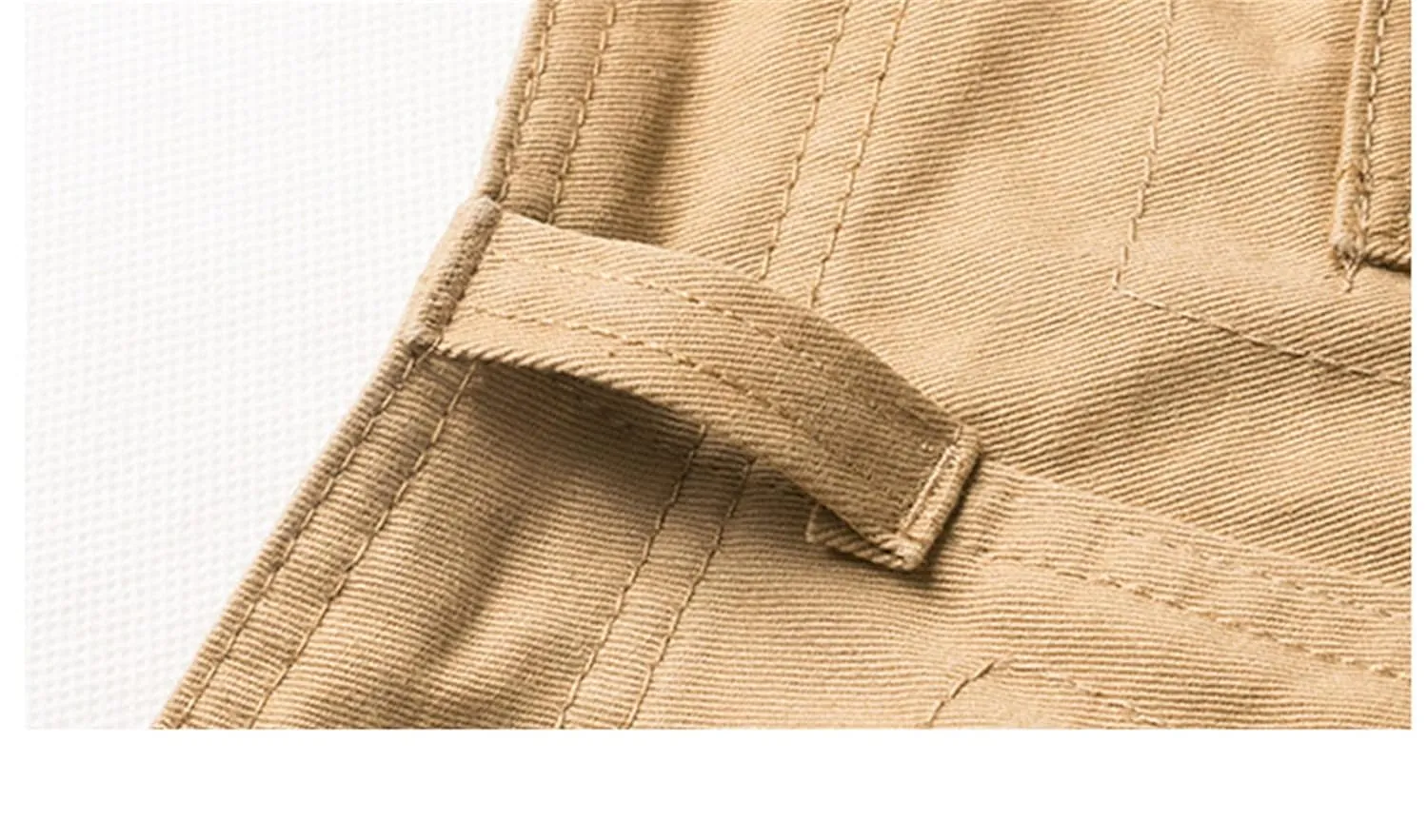 Mens Relaxed Fit Cargo Shorts Cotton Outdoor Multi-Pocket Work Casual Short Lightweight Twill Classic Short with No Belt (30,Khaki)