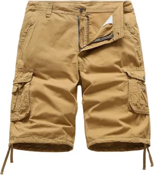 Men's Relaxed Fit Cargo Shorts Multi-Pocket Outdoor Sports Summer Cargo Shorts
