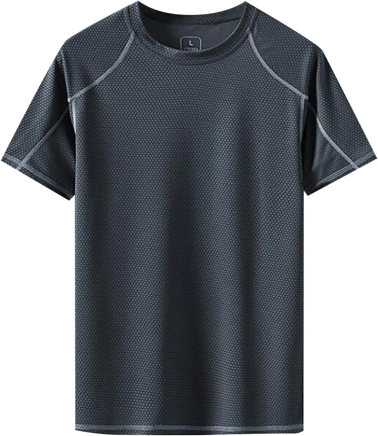 Men's Running Workout Shirts Short Sleeve Quick Dry Athletic T-Shirts Gym Sport Fitness Training Sweat Shirt Moisture