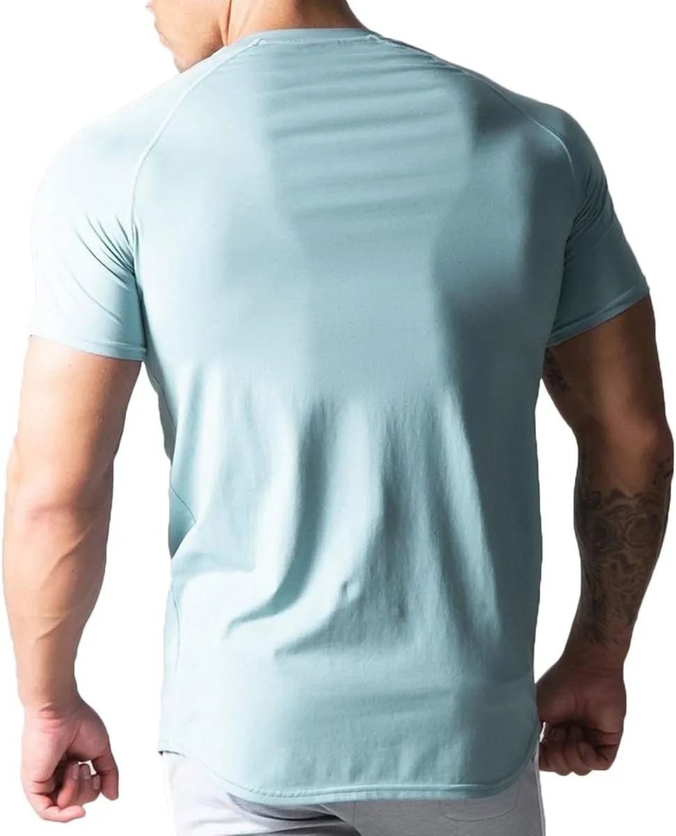 Mens Slim Fit Short Sleeve Workout T-Shirts Casual Gym Tops Hipster Athletic T-Shirts Jogging Shirts for Men T40