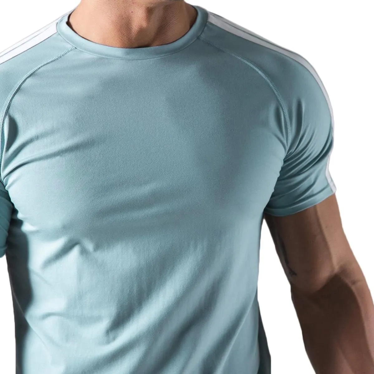 Mens Slim Fit Short Sleeve Workout T-Shirts Casual Gym Tops Hipster Athletic T-Shirts Jogging Shirts for Men T40