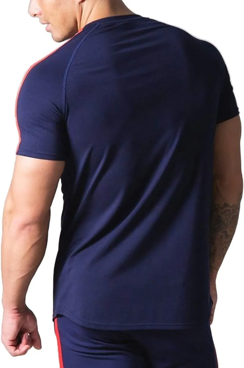 Mens Slim Fit Short Sleeve Workout T-Shirts Casual Gym Tops Hipster Athletic T-Shirts Jogging Shirts for Men T40
