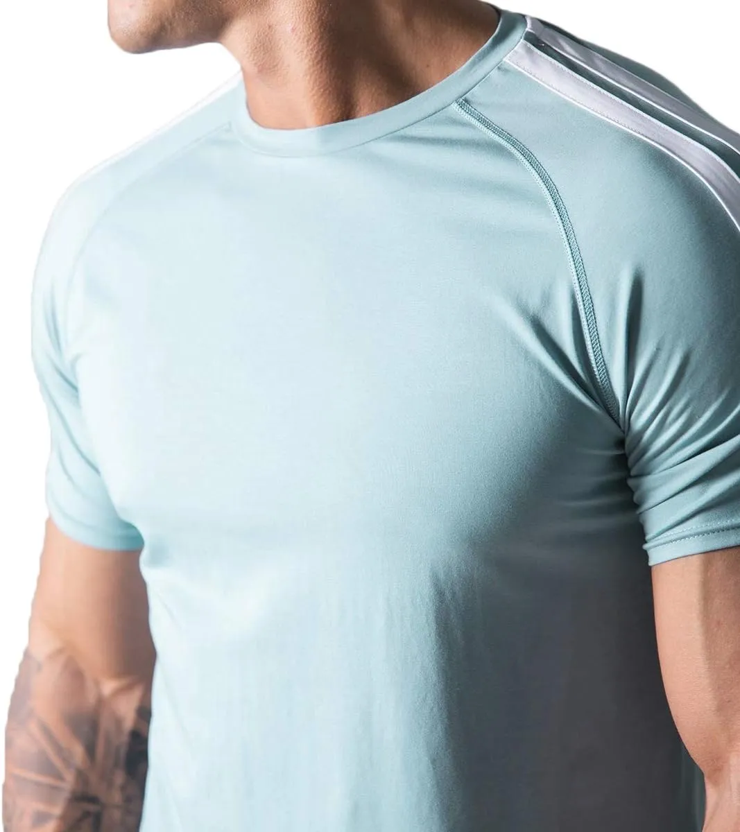 Mens Slim Fit Short Sleeve Workout T-Shirts Casual Gym Tops Hipster Athletic T-Shirts Jogging Shirts for Men T40