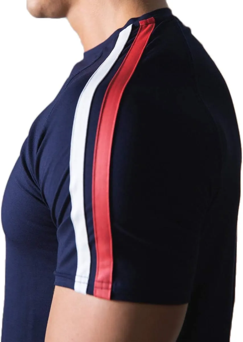 Mens Slim Fit Short Sleeve Workout T-Shirts Casual Gym Tops Hipster Athletic T-Shirts Jogging Shirts for Men T40