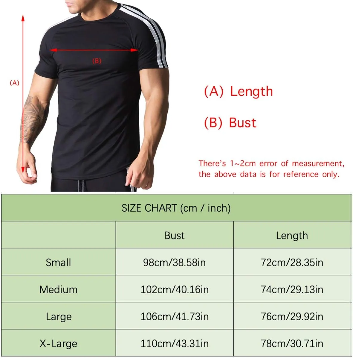 Mens Slim Fit Short Sleeve Workout T-Shirts Casual Gym Tops Hipster Athletic T-Shirts Jogging Shirts for Men T40