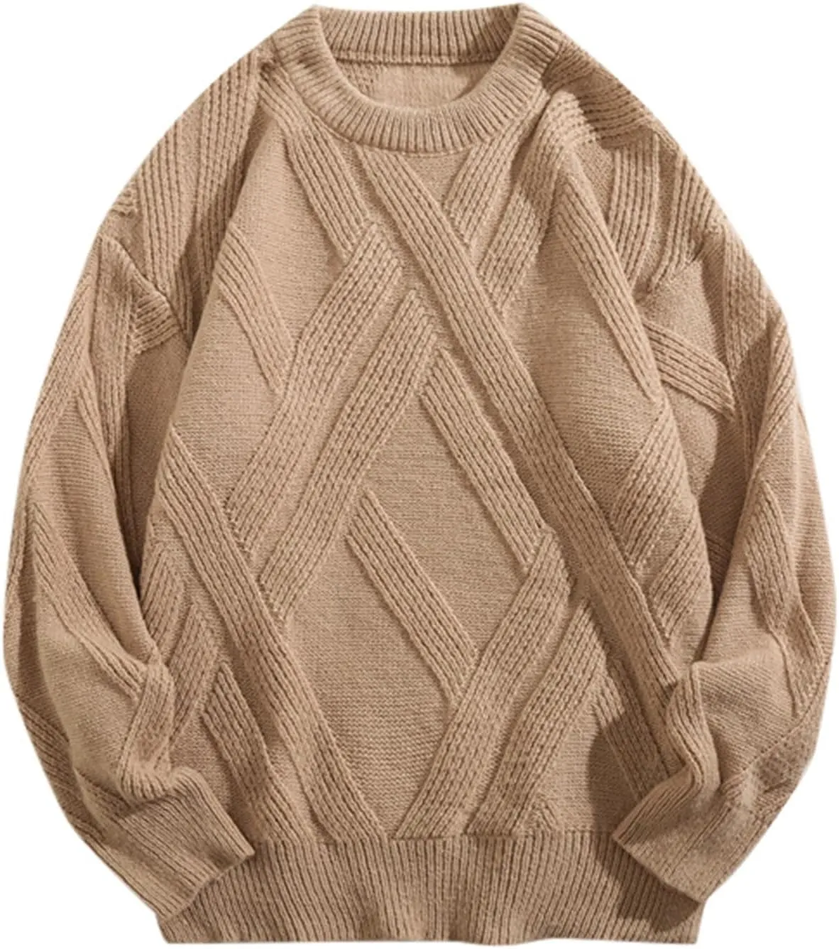 Men's Spring and Autumn Cardigan Warm Solid Color Trend Loose Sweater Knitwear Short Sweaters for Men