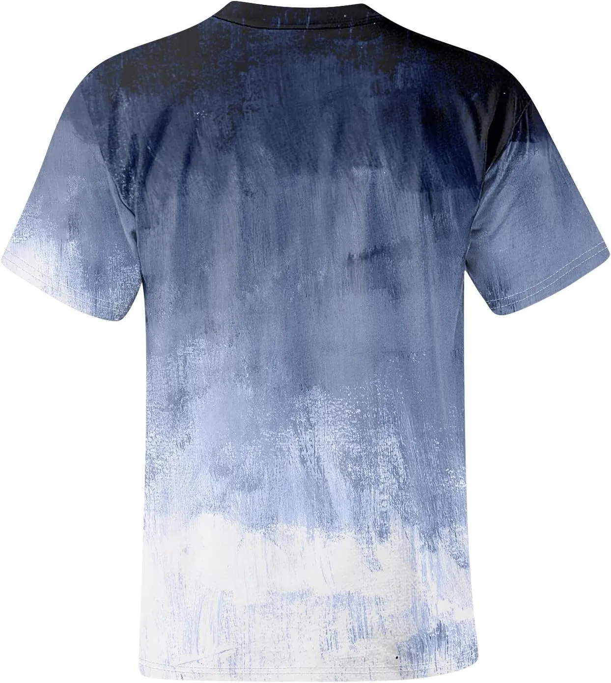 Men's Tee Shirts Casual Gradient Print Tshirts Short Sleeve Crewneck Loose Oversized Summer Beach T Shirts, S-5XL
