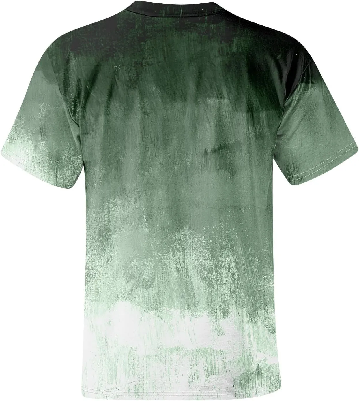Men's Tee Shirts Casual Gradient Print Tshirts Short Sleeve Crewneck Loose Oversized Summer Beach T Shirts, S-5XL