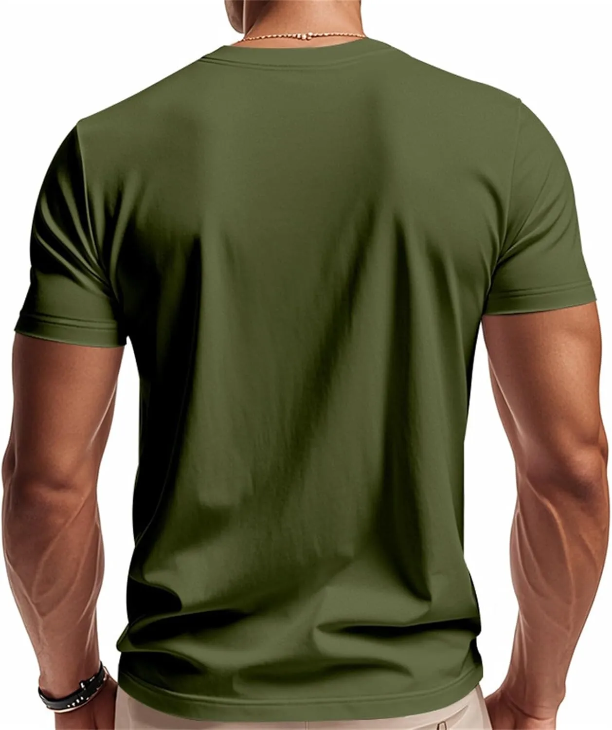 Men's Workout Shirts Stretch Slim V Neck Bodybuilding T-Shirts Athletic Gym Short Sleeve Tee Tops Hipster Muscle Shirt