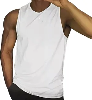 Men's Workout Tank Top Muscle Athletic Quick Dry Sleeveless Fitness T Shirts Stretch Bodybuilding Gym Undershirts