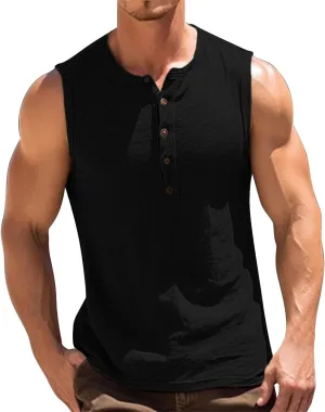 Men's Workout Tank Tops Athletic Bodybuilding Workout Muscle Cut Off Shirt Moisture Wicking Summer Sleeveless Shirts