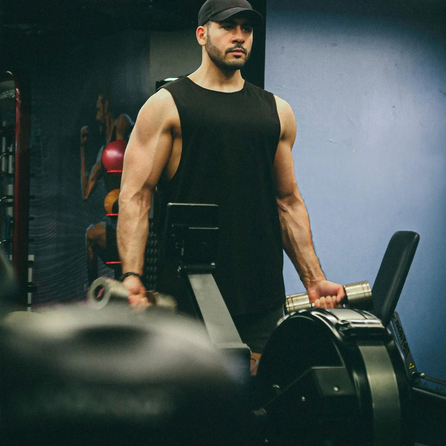 Men's Workout Tank Tops Cotton Gym Muscle Sleeveless T-Shirts Bodybuilding Fitness Athletic Tank Tops