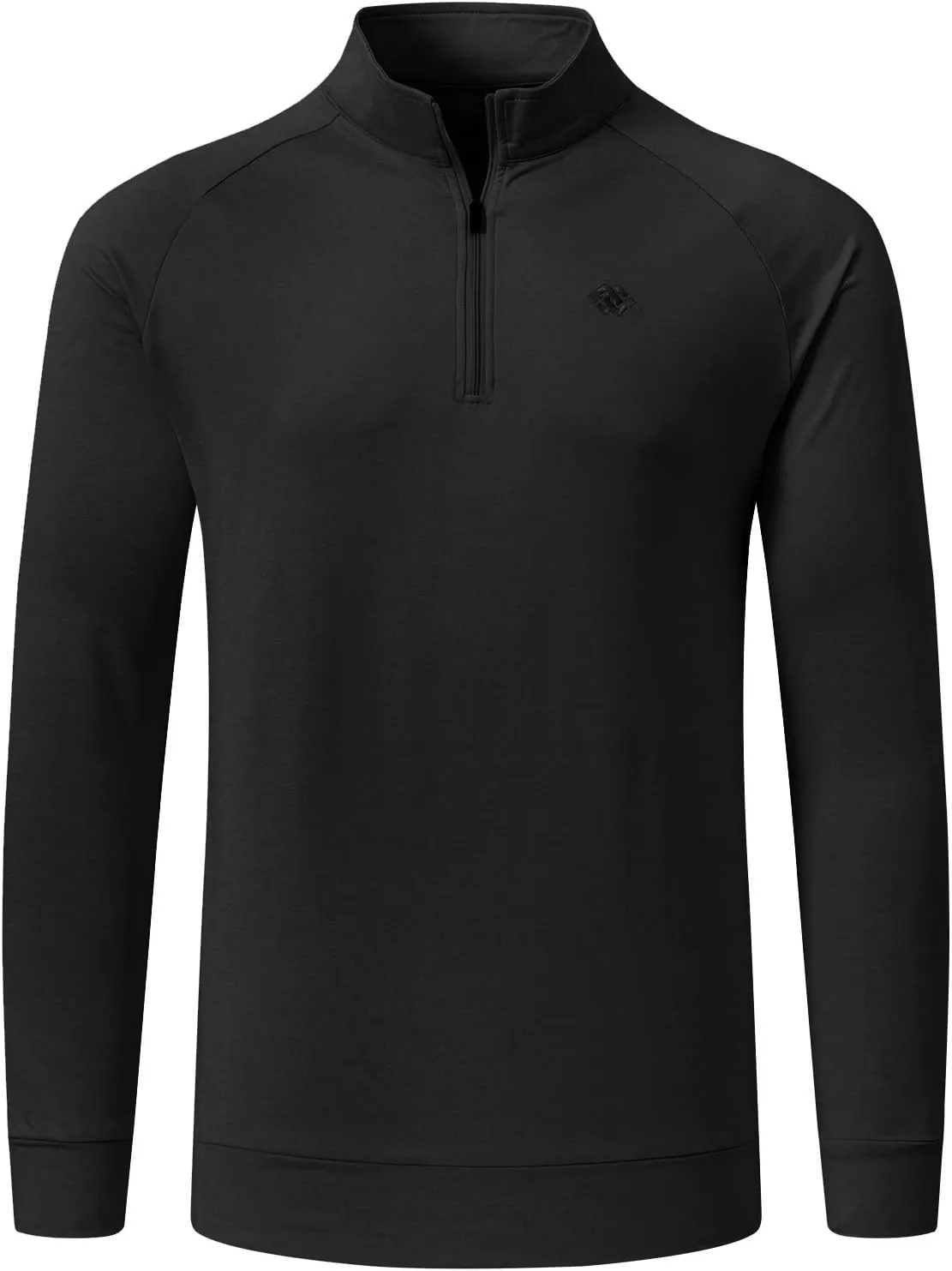 MoFiz Men's Long Sleeve Shirts Quarter Zip Pullover Men's Polo Shirts Quick Dry