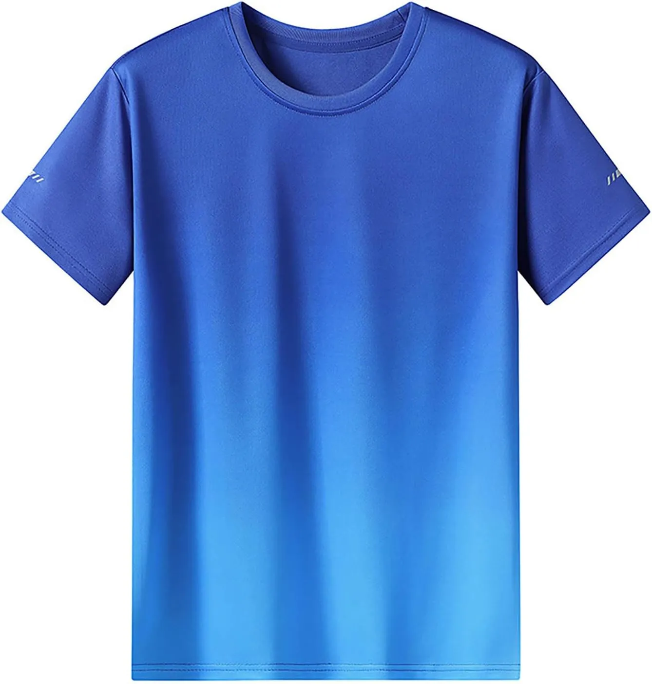 Muscularfit Loose Fit T Shirts for Men Crewneck Short Sleeve Gradient Color Causal Shirt Muscle Gym Workout Athletic Tee Tops