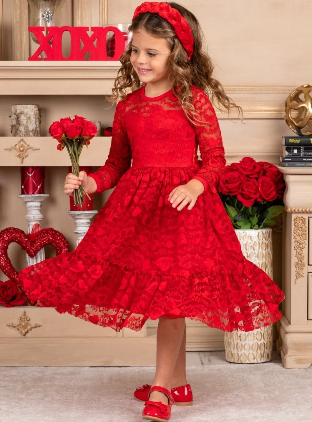 My Lovely Valentine Lace Dress