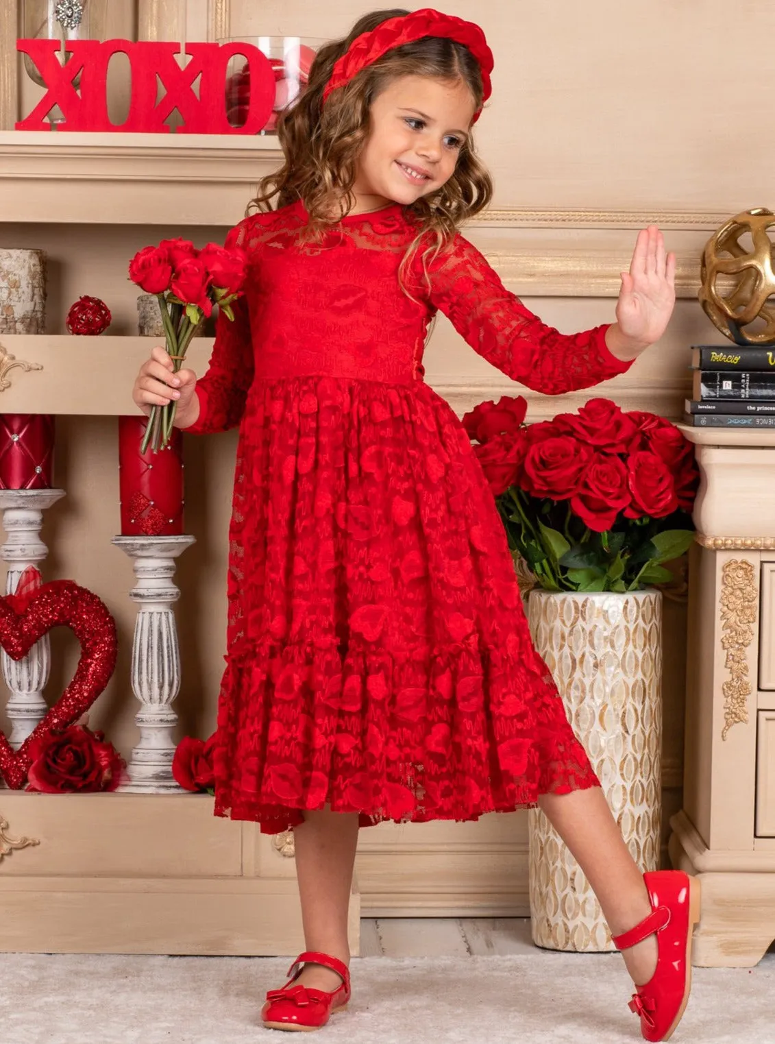 My Lovely Valentine Lace Dress