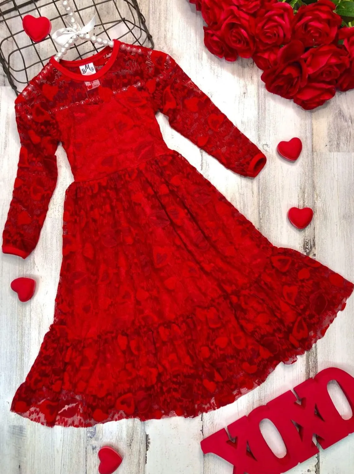 My Lovely Valentine Lace Dress