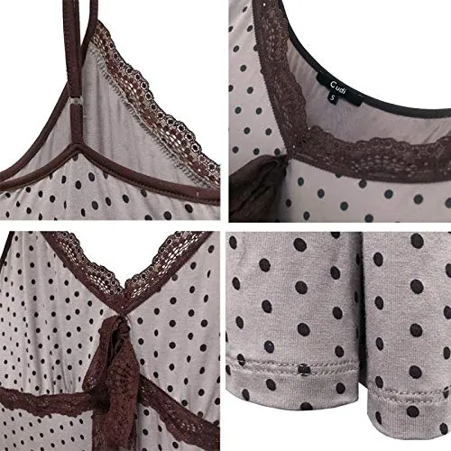 Nightgown Dotted Print Taro