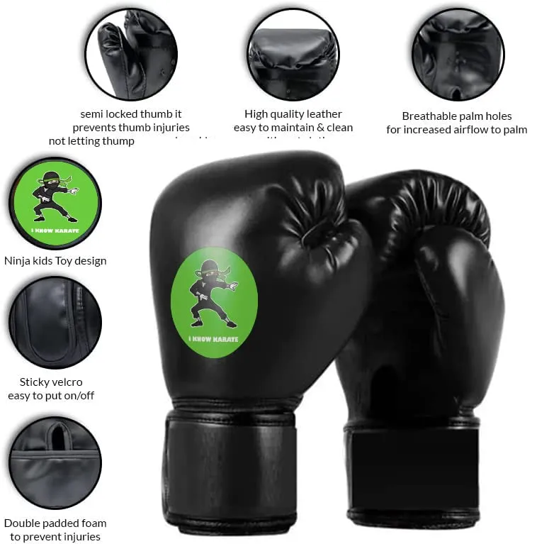 Ninja Toys for Kids,Free Standing Inflatable Kids Punching Bag Set,Boxing Bag Set incl Boxing Gloves| Toys for Boys| Birthday Gifts for Boys 4-5-6-7-8-9-10-11-12 Year Old