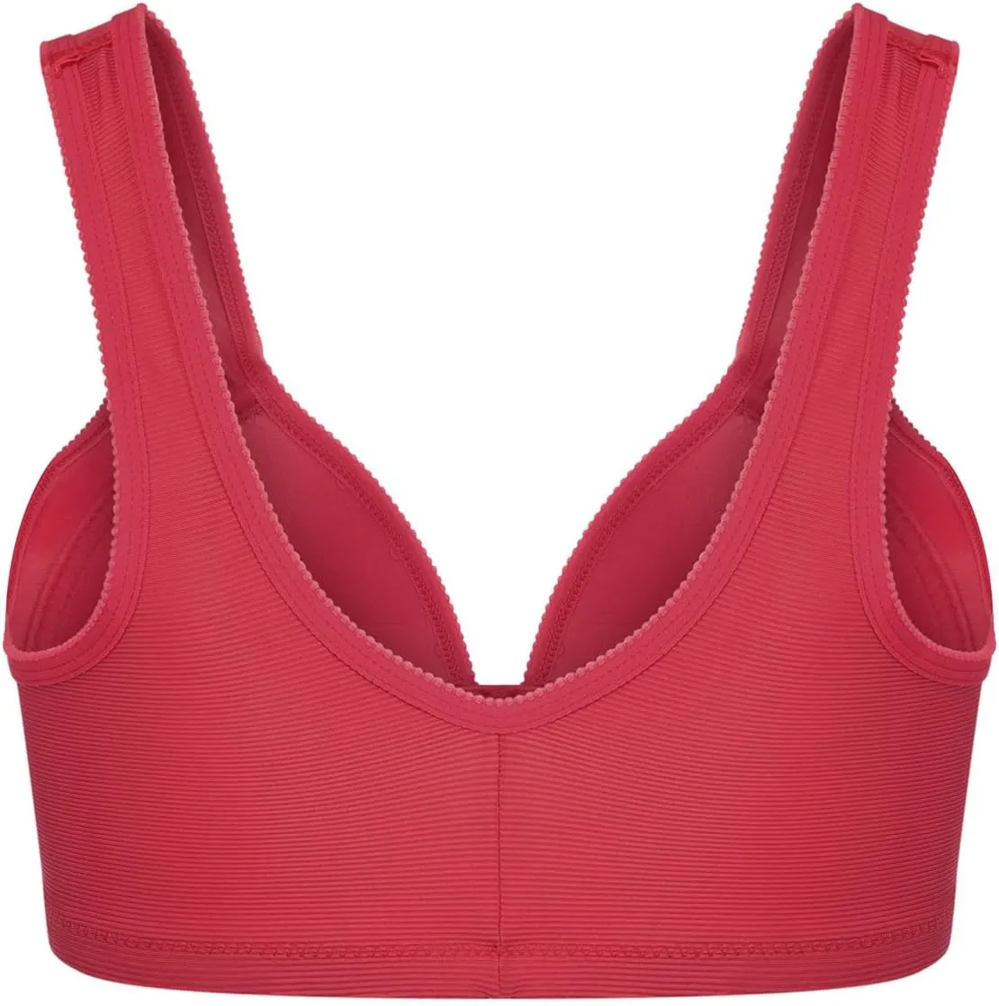 Oplxuo 3-Pack Push Up Bras for Women Wirefree Seamless Front Closure Push Up Bra Full-Coverage Invisible Comfort Bralettes