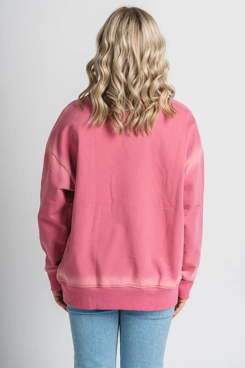 Oversized sweatshirt rose