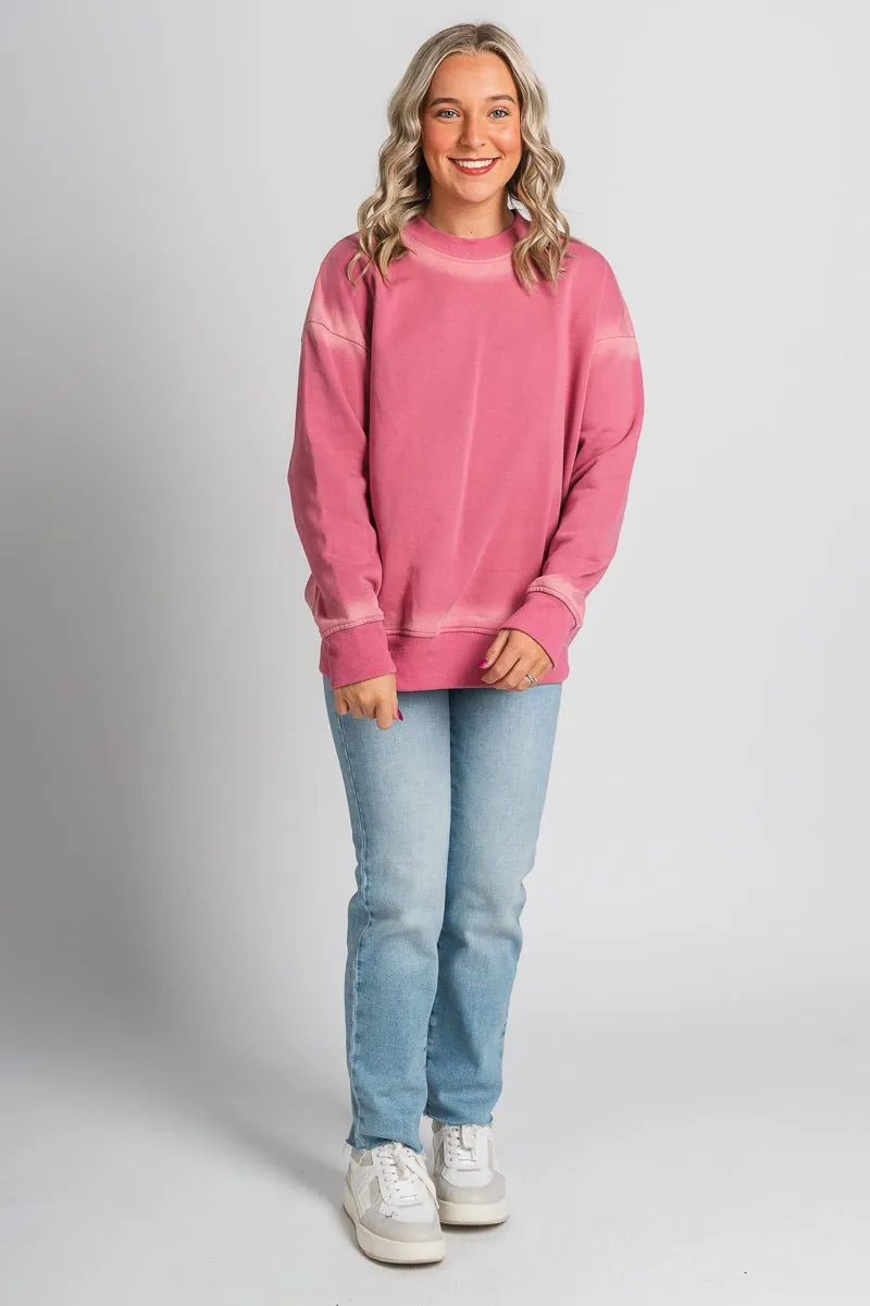 Oversized sweatshirt rose