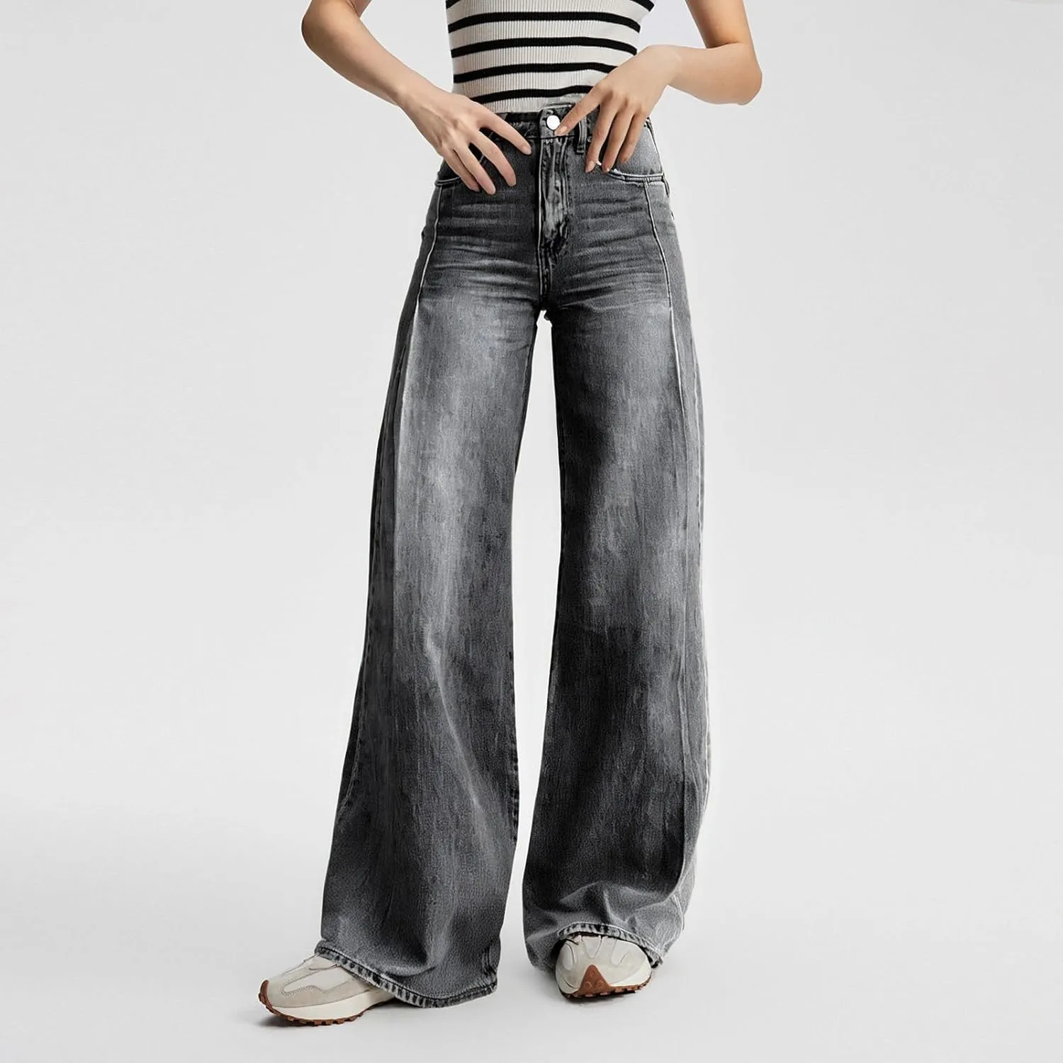 Pants for Women High Waisted Jeans Sweatpants Plus Size Wide Leg with