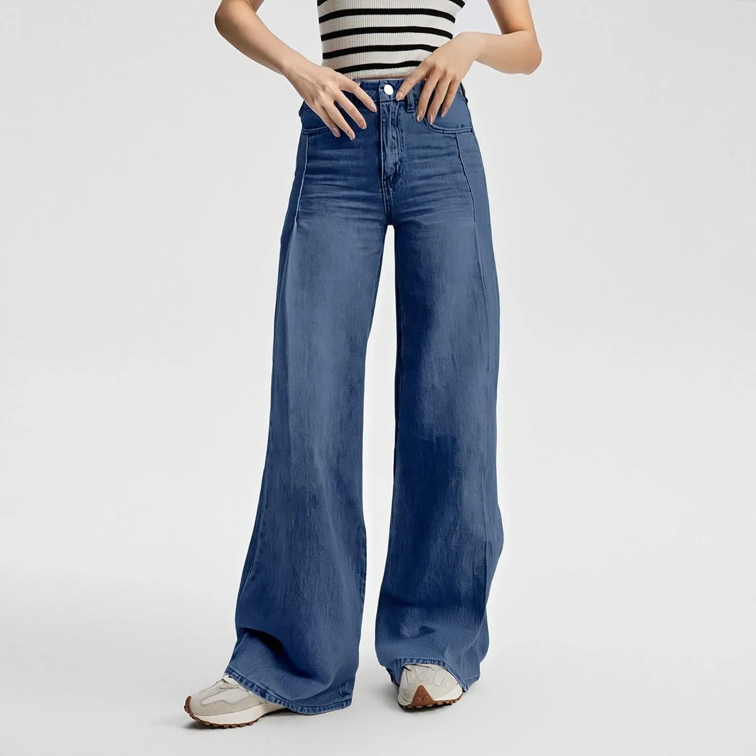 Pants for Women High Waisted Jeans Sweatpants Plus Size Wide Leg with