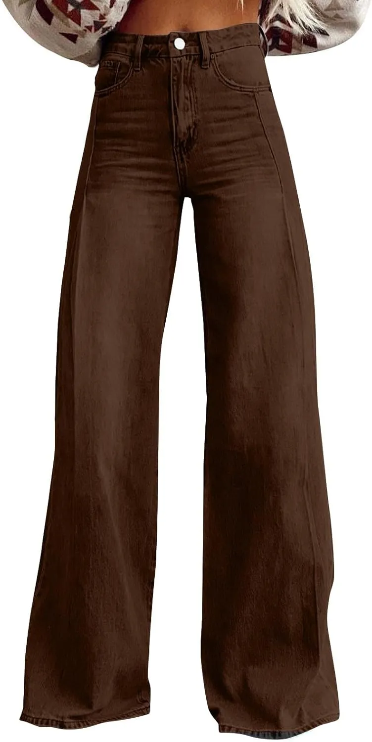 Pants for Women High Waisted Jeans Sweatpants Plus Size Wide Leg with