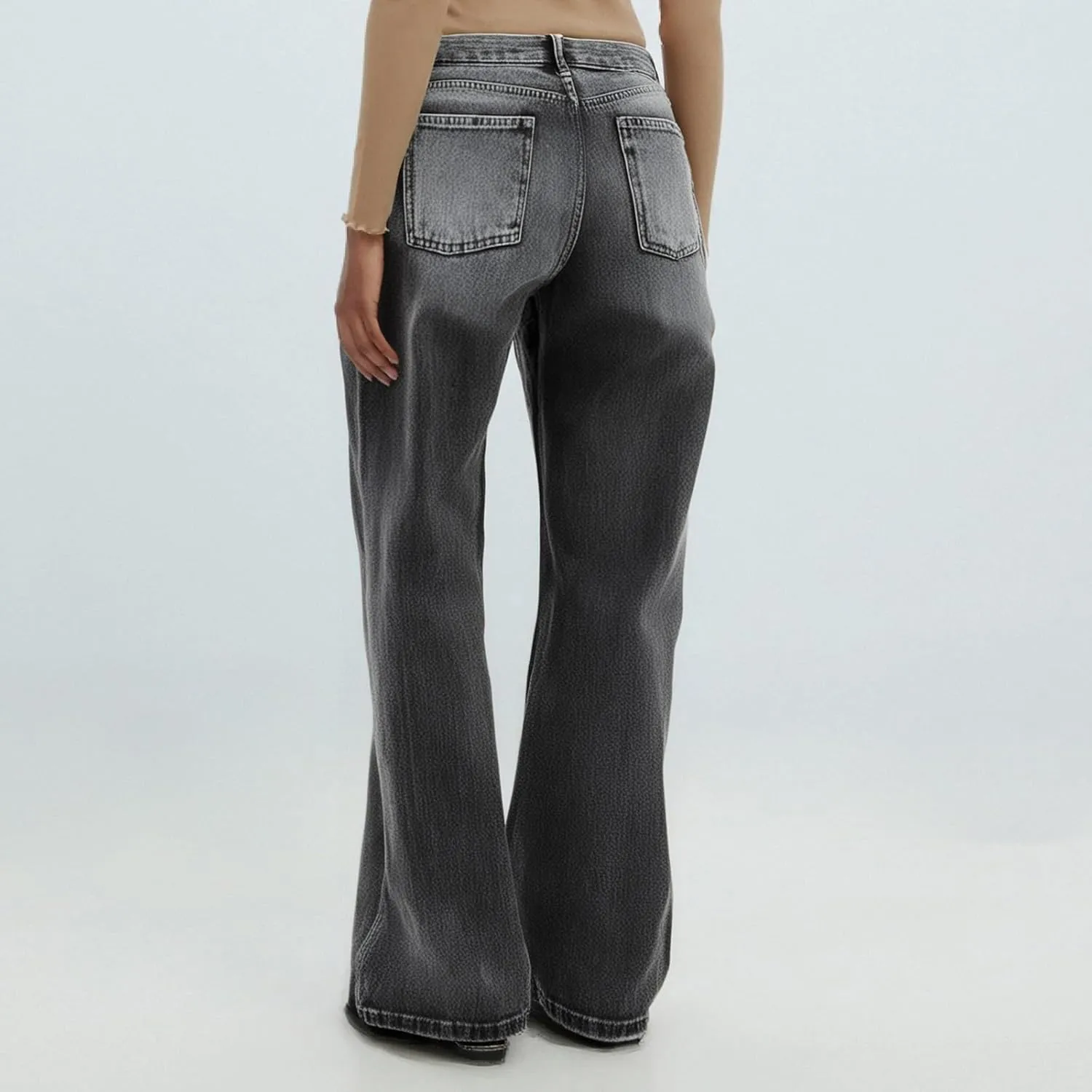 Pants for Women High Waisted Jeans Sweatpants Plus Size Wide Leg with