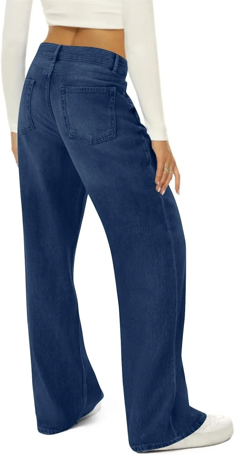 Pants for Women High Waisted Jeans Sweatpants Plus Size Wide Leg with