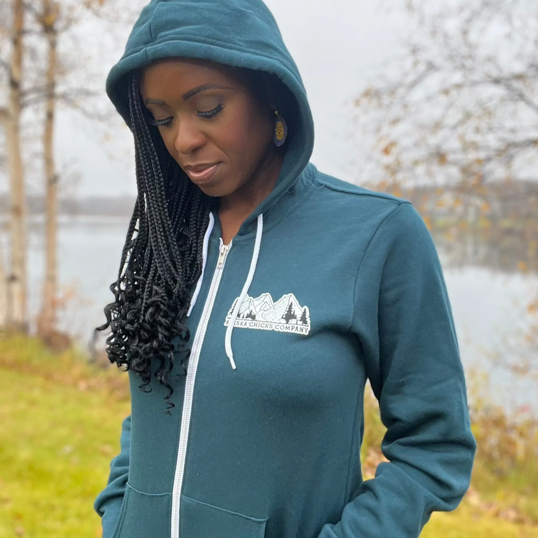 Peace In The Mountains Zip-Up Hoodie