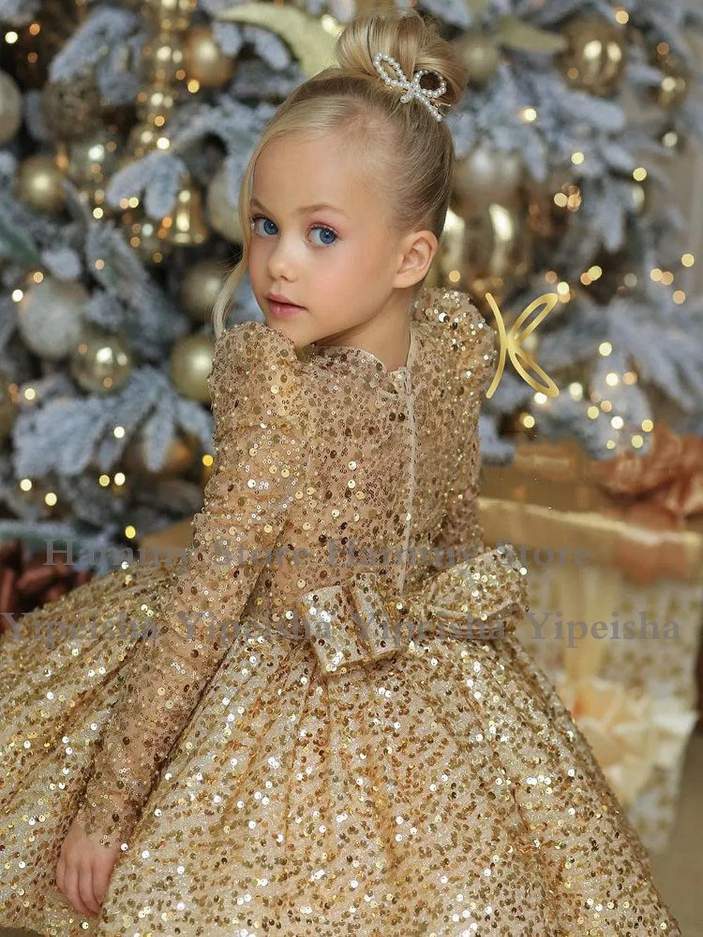 Perspective Back Flower Girl Dress