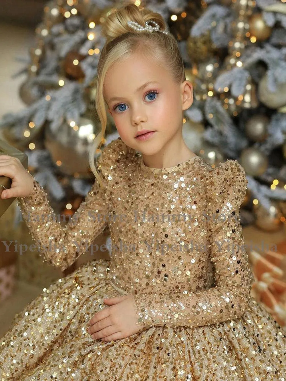 Perspective Back Flower Girl Dress