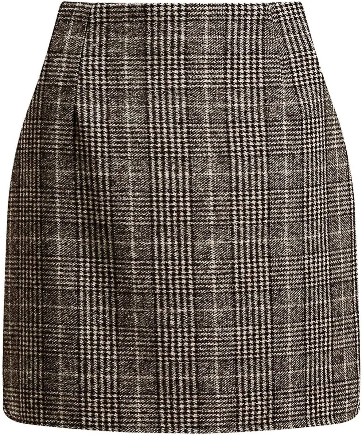 Plaid Mini Skirts for Women Skirts High Waisted Short Sweater Skirt Dress A Line Knee Length Pencil Skirt