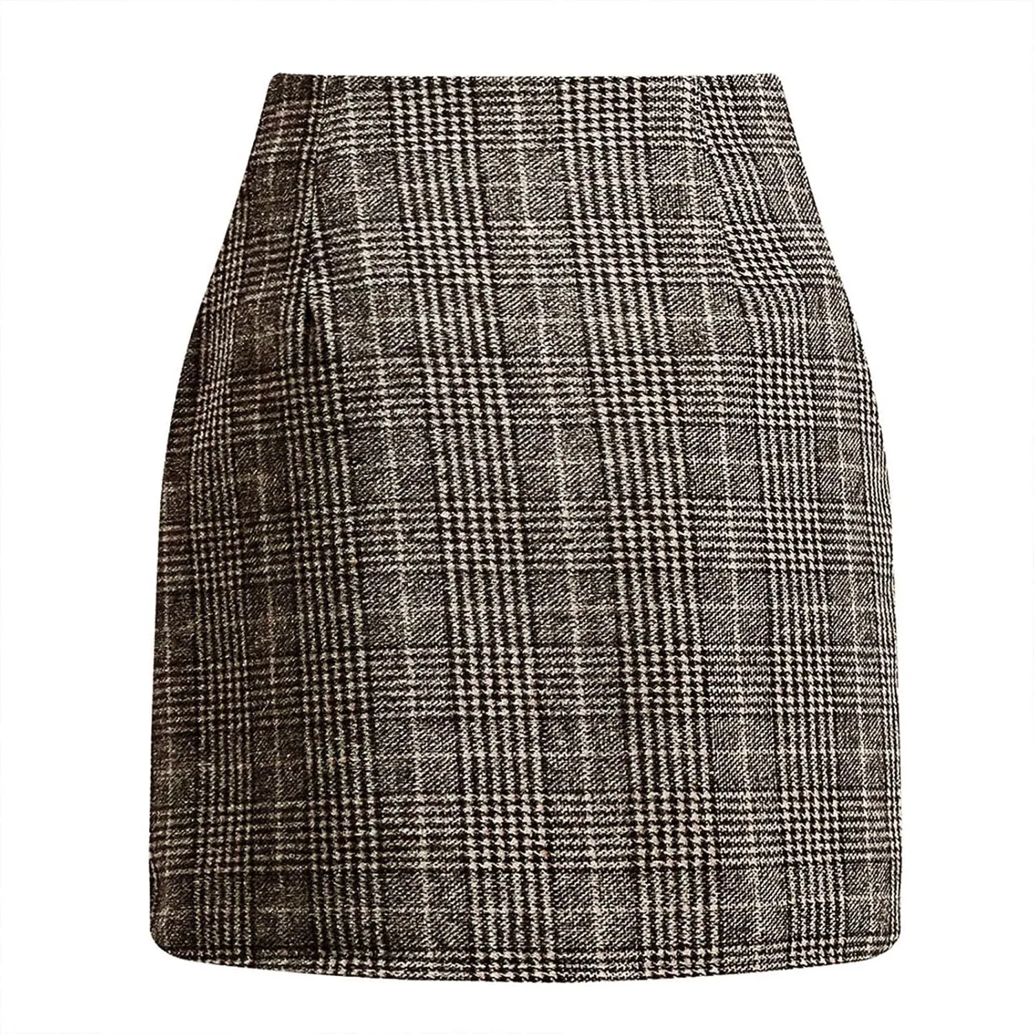 Plaid Mini Skirts for Women Skirts High Waisted Short Sweater Skirt Dress A Line Knee Length Pencil Skirt