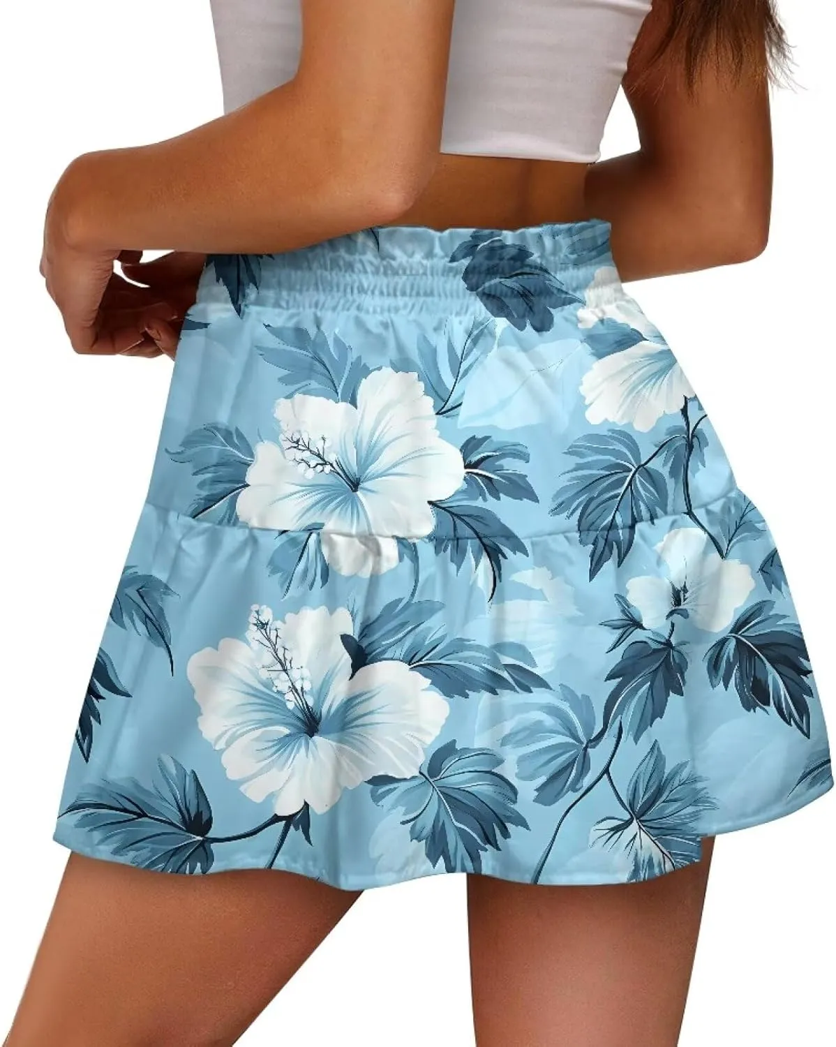 Pleated Skirts for Women Layered Pleated Skater Skirt for Women