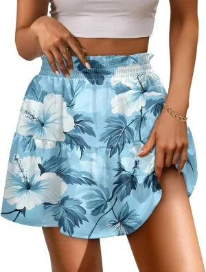 Pleated Skirts for Women Layered Pleated Skater Skirt for Women